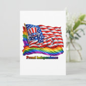 America 250 LGBTQ Pride Feest Kaart (Staand voorkant)