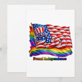 America 250 LGBTQ Pride Feest Kaart (Voorkant / Achterkant)