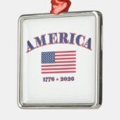 America 250 metalen ornament (Links)