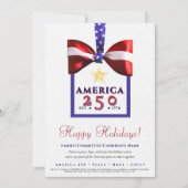 America 250 Patriotic 2026 Calendar Campaign Feestdagenkaart (Voorkant)