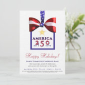 America 250 Patriotic 2026 Calendar Campaign Feestdagenkaart (Staand voorkant)