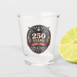 America 250 Patriottisch Jubileum Adelaar Embleem Shot Glas