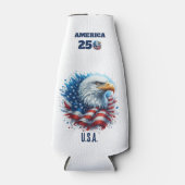 AMERICA 250 Personalized U.S.A. with Eagle Flesjeskoeler (Voorkant)