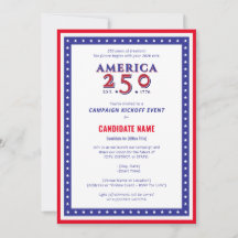 America 250 Politieke Kandidaat-campagne van start