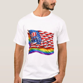 America 250 Pride Flag Heren T-Shirt