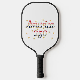 America 250 red white blue gold Pickleball Paddle