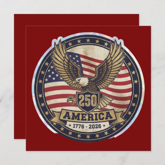 America 250  save the date (Voorkant / Achterkant)