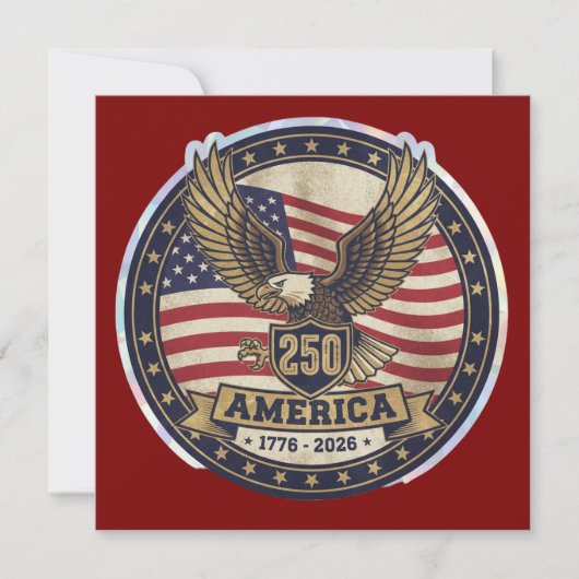 America 250  save the date (Voorkant)