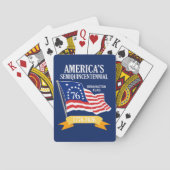America 250 Semiquincentennial 1776-2026 USA Pokerkaarten (Achterkant)