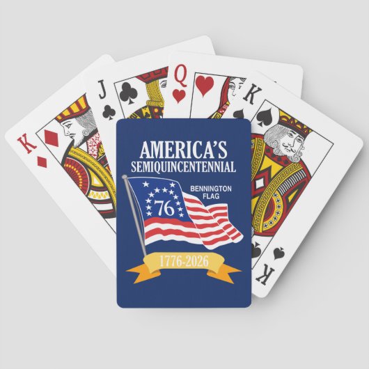 America 250 Semiquincentennial 1776-2026 USA Pokerkaarten (Achterkant)