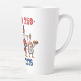 America 250 Silly Geese Funny Patriotic Coffee Mug Latte Mok