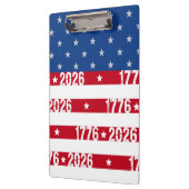 America 250 Stars & Stripes 1776 2026 Lettering Klembord (Links)