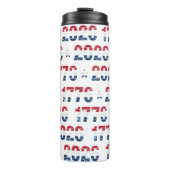 America 250 Stars & Stripes 1776 2026 Lettering Thermosbeker (Voorkant)