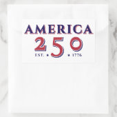 America 250 Verenigde Staten Patriotic Keepsake Gi Rechthoekige Sticker (Tas)