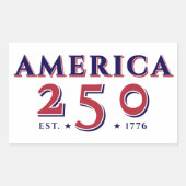 America 250 Verenigde Staten Patriotic Keepsake Gi Rechthoekige Sticker (Voorkant)