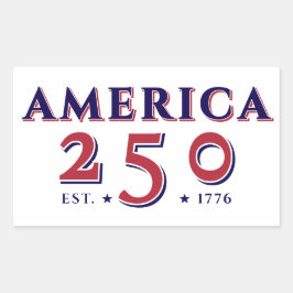 America 250 Verenigde Staten Patriotic Keepsake Gi Rechthoekige Sticker