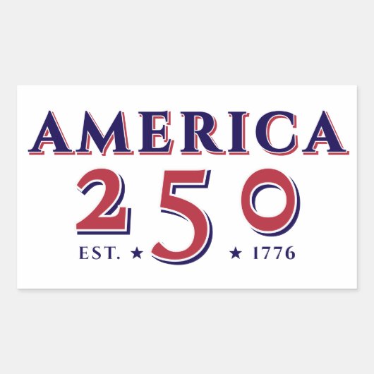America 250 Verenigde Staten Patriotic Keepsake Gi Rechthoekige Sticker (Voorkant)