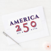 America 250 Verenigde Staten Patriotic Keepsake Gi Rechthoekige Sticker (Envelop)