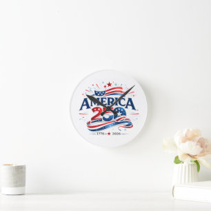 America 250 Viering 1776–2026 Jubileum  Ronde Klok
