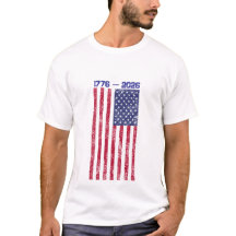 America 250 viering heren T-shirt met vlag #1