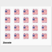 America 250 vierkante sticker (Vel)