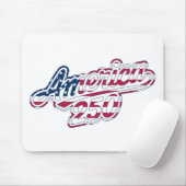 America 250 Vlag Script Semiquincentennial Design Muismat (Met muis)
