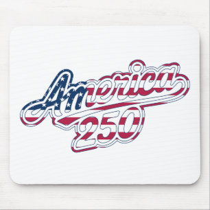 America 250 Vlag Script Semiquincentennial Design Muismat
