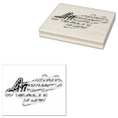 America 250 Vlag Script Semiquincentennial Design Rubberstempel (Gestempeld)
