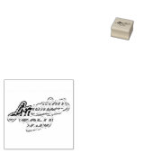 America 250 Vlag Script Semiquincentennial Design Rubberstempel (Gestempeld)