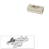 America 250 Vlag Script Semiquincentennial Design Rubberstempel (Gestempeld)