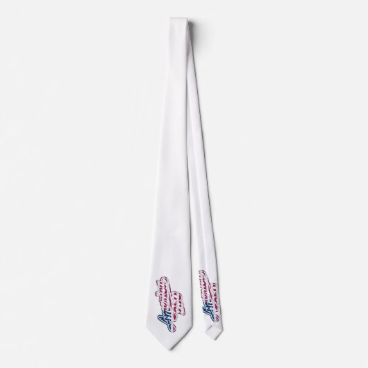 America 250 Vlag Script Semiquincentennial Design Stropdas (Voorkant)