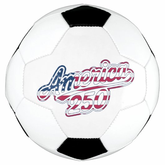 America 250 Vlag Script Semiquincentennial Design Voetbal (Voorkant)