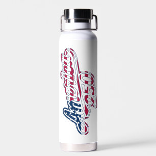 America 250 Vlag Script Semiquincentennial Design Waterfles