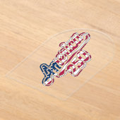 America 250 Vlag Script Semiquincentennial Ontwerp Acryl Uitnodigingen (Laagn)