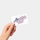 America 250 Vlag Script Semiquincentennial Ontwerp Badge (Handheld)