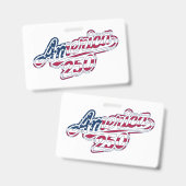 America 250 Vlag Script Semiquincentennial Ontwerp Badge (Voor- en achterkant)