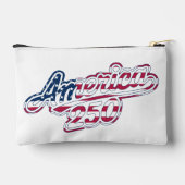 America 250 Vlag Script Semiquincentennial Ontwerp Etui (Achterkant)