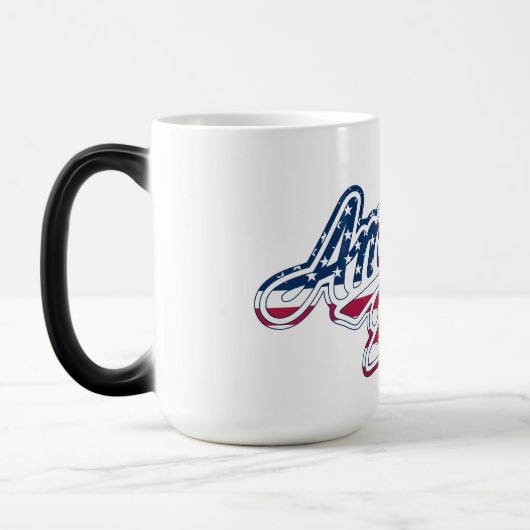 America 250 Vlag Script Semiquincentennial Ontwerp Magische Mok (Links)