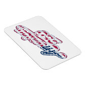 America 250 Vlag Script Semiquincentennial Ontwerp Magneet (Rechterzijde)
