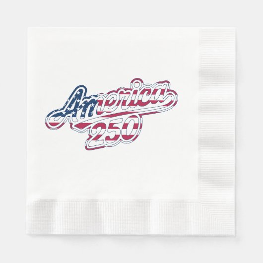America 250 Vlag Script Semiquincentennial Ontwerp Servet (Voorkant)