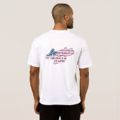 America 250 Vlag Script Semiquincentennial Ontwerp T-shirt (Achterkant volledig)