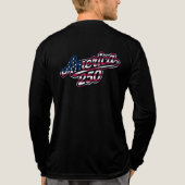 America 250 Vlag Script Semiquincentennial Ontwerp Tri-Blend Shirt (Achterkant volledig)