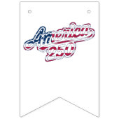 America 250 Vlag Script Semiquincentennial Ontwerp Vlaggetjes (Tweede vlag)