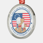 America 250 Year Anniversary Founding Fathers Metalen Ornament (Links)