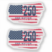  America 250 Years 1776 2026 250th Anniversary Sticker (Voorkant)