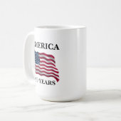 America 250 Years Flag Koffiemok (Voorkant links)