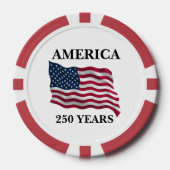 America 250 Years Flag Poker Chips (Voorkant)