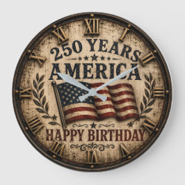 America 250 Years Happy Birthday  Grote Klok