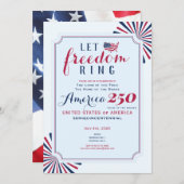 America 250 Years US Anniversary Let Freedom Ring Kaart (Voorkant / Achterkant)