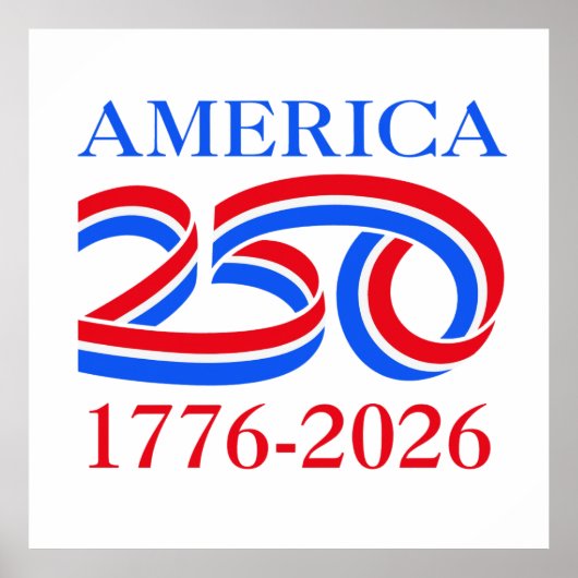 America 250th Anniversary 1776-2026 Patriotic  Poster (Voorkant)